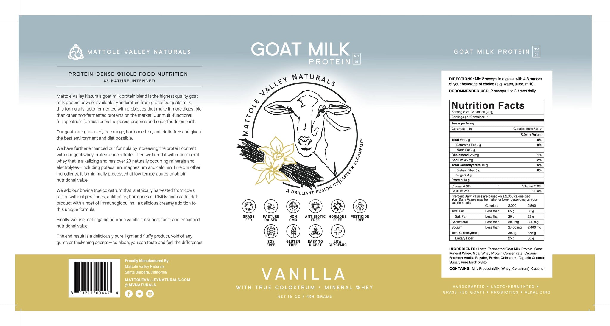 Goat Milk Protein - Vanilla